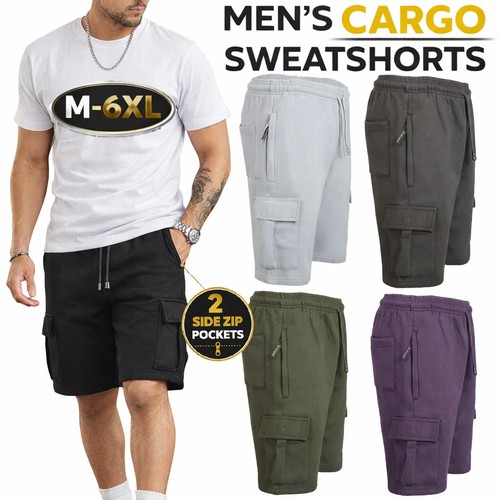 Mens cargo fleece shorts sweat - cargo,