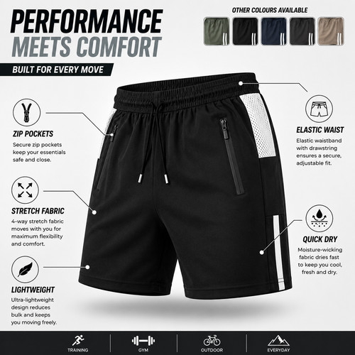 Mens premium stretch - premium, gym