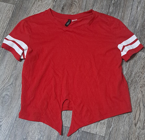 Red cotton jersey tie - jersey,