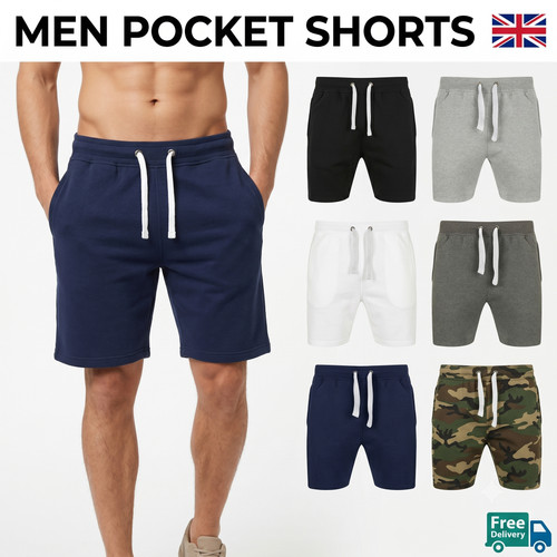 Mens stretch fleece - fleece, shorts