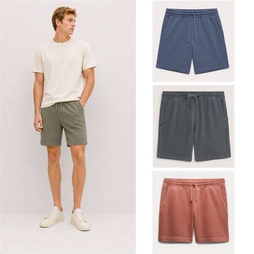 Mens pure cotton shorts - mens,